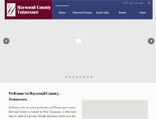 Tablet Screenshot of haywoodcountybrownsville.com